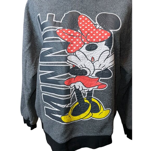Disney Minnie Mouse Graphic Sweatshirt Pullover Womens Casual - Picture 4 of 7